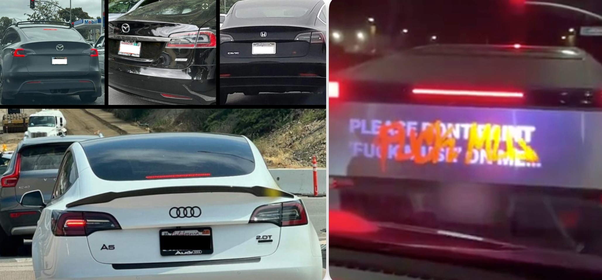 Водії маскують свої Tesla логотипами чужих авто — і це кращий апгрейд 2025 року