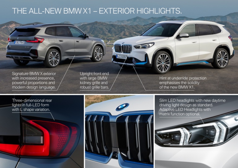 Німці анонсували компактний електрокросовер BMW iX1: 230 кВт потужності, 65 кВтг батареї та запас ходу понад 400 км